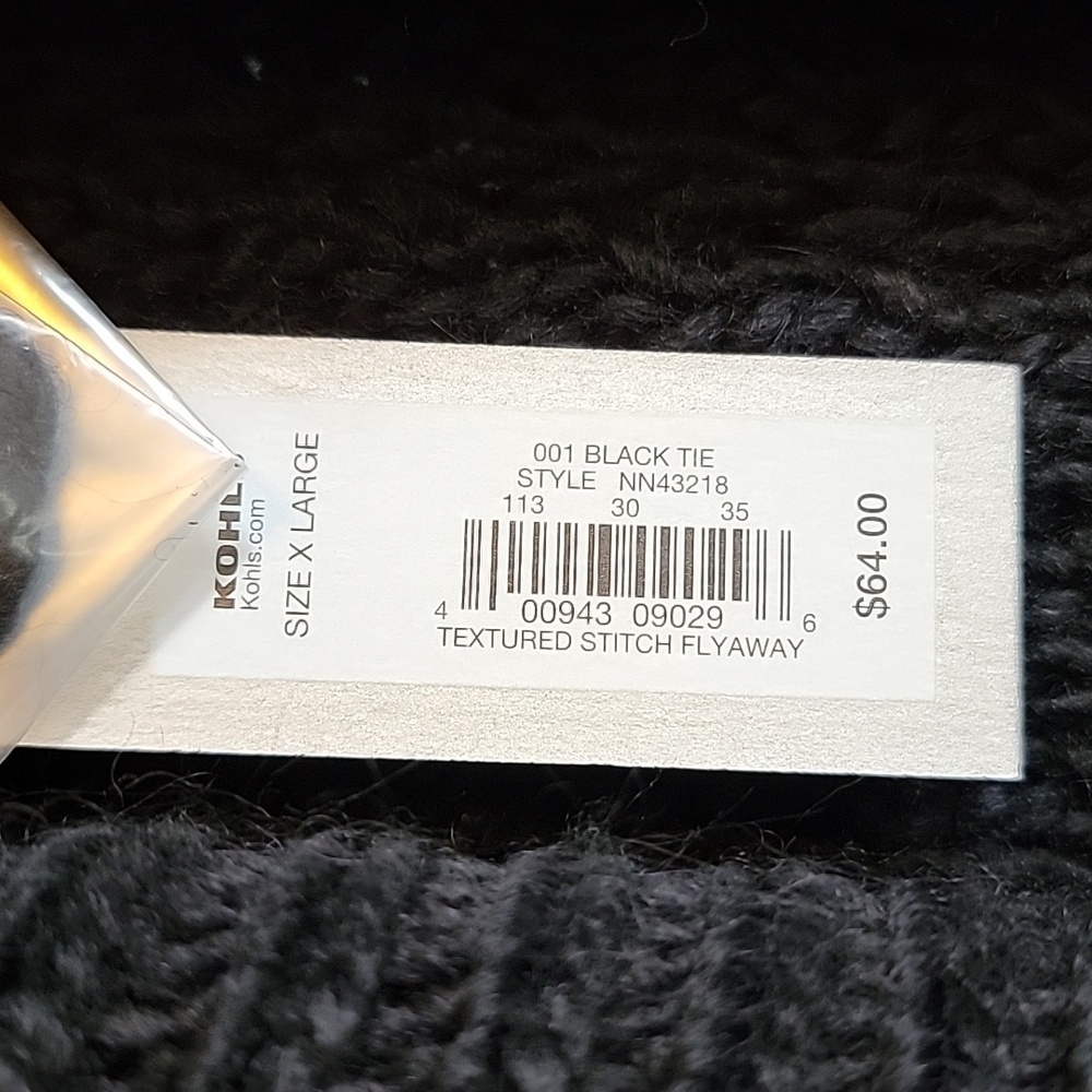APT 9-Black Wool blend open front Asymmetrical sweater Size XL. NWT. - Picture 4 of 9